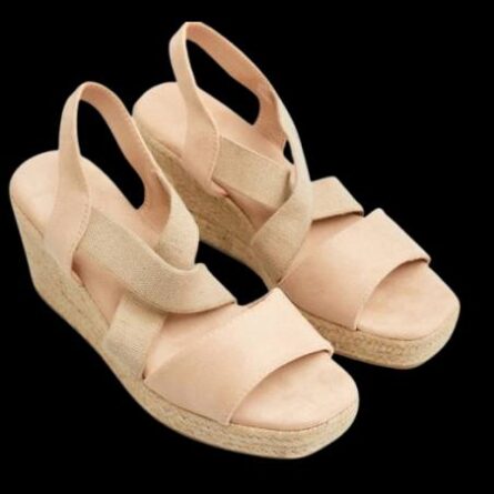 SANDALE COMPENSÉE BEIGE CLARIN – Image 3