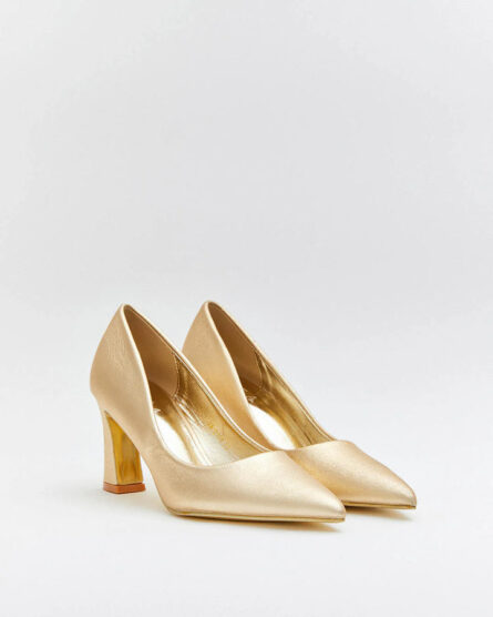 CHAUSSURE À TALON DORÉ LIVIA – Image 4