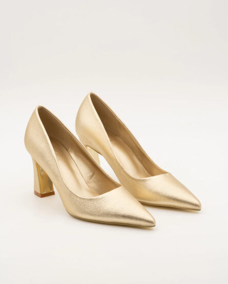 CHAUSSURE À TALON DORÉ LIVIA – Image 3