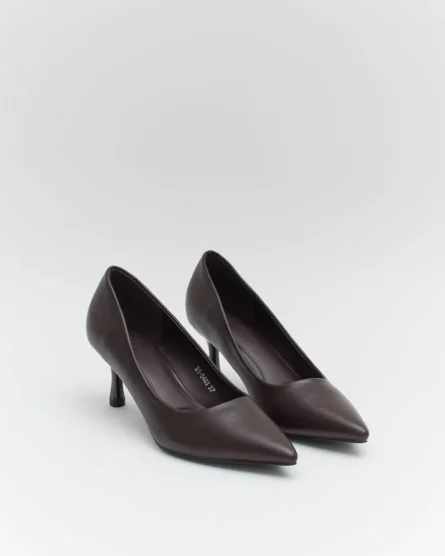 CHAUSSEURE A TALON Marron – Image 2