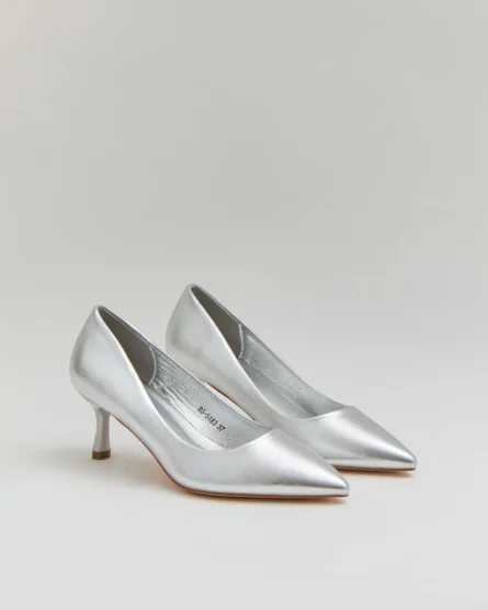 CHAUSSEURE A TALON ARGENTÉ – Image 2