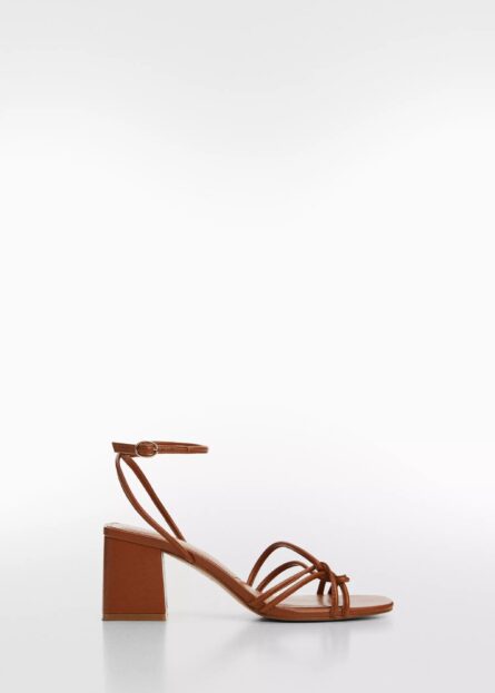Sandales à lanières et talon marque mango – Image 4